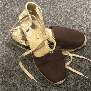 Andre Assous Chocolate Brown Espadrilles